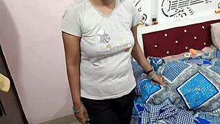 hot indian babe blackmailed into rough fuck after caught cheating