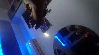 sucking friend's big cock and rough fucking at gym