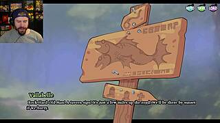 Protecting elf wife from curse unleashes forest titty handjob