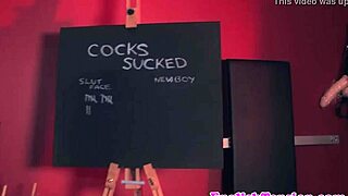 mistresses whip and dominate bound subs at the gloryhole