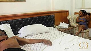 Lil shorty flips attitude when big black cock stretches her tight pussy