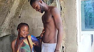 Neighbor and i fuck passionately outside with creampie finish