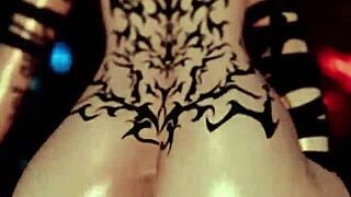 Trans Girl Rides Dildo Hard In VR Till Cum