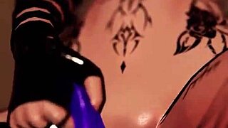 Trans Girl Rides Dildo Hard In VR Till Cum