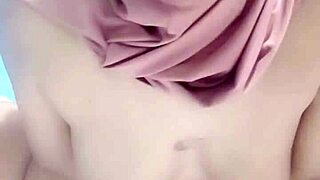 indonesian hijab girl masturbates dildo to squirting orgasm