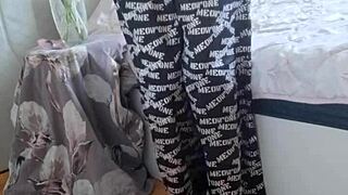 elza's nylon tights fetish drives wild domination urges