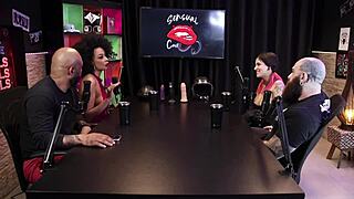 Qween Iron Biker Sensual Casting Highlights Sheer Red Tease