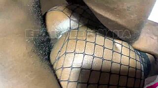 Blacked teen takes intense doggystyle from massive bbc