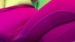 Why squirt soaking those tight pink leggings when you could drench me instead?