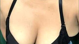 Horny latina milf bends over big natural tits fucked doggystyle homemade