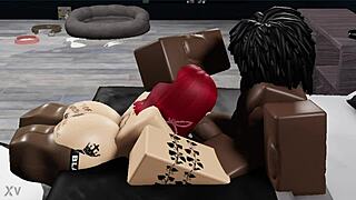 thick redhead bitch railed hard by massive black cock