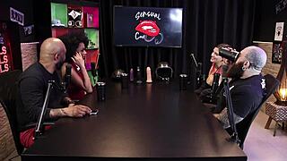 Qween Iron Biker Sensual Casting Highlights Sheer Red Tease