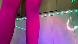 Why squirt soaking those tight pink leggings when you could drench me instead?