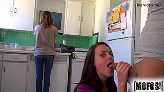 rahyndee james screams loud as roommate fucks her tight pussy hard 😈💦🔥