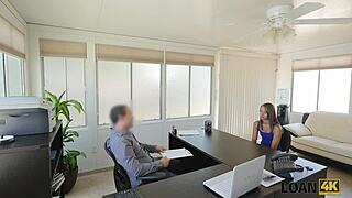 loan4k guy turns young student into office whore for cash pounding 💰😈