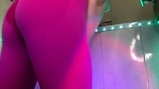 Why squirt soaking those tight pink leggings when you could drench me instead?