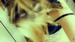 Cute Bikini Shemale Strokes Her Tiny Cock Hungrily