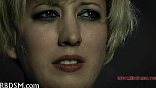 Wow this cute bondage babe is tied up tight!