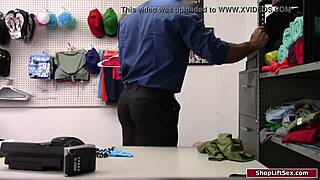 thief babe strips then gets her small tits pussy slammed post search