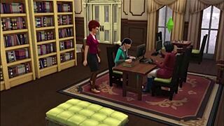 Carmen's toilet anal romp first customers wild!