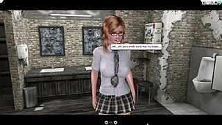 Watch this tranny hammer that tight teen pussy hard