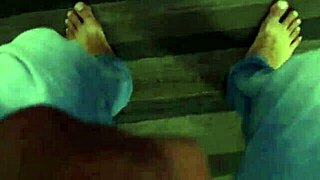 She teases with her shaved pussy then swallows every drop