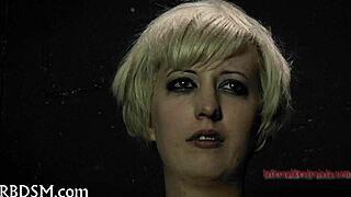 Wow this cute bondage babe is tied up tight!