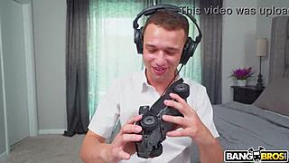 spy cam catches wild threesome with shaved pussies riding hard!