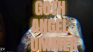 Horny goth Angel Summer gets rough pussy pounding