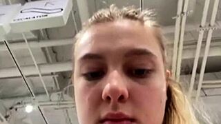 i get so thrilled fucking shaved pussy in public up close