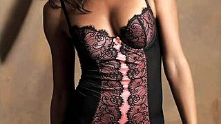 Slim beauty teases in sexy bikini on display