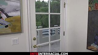 Curious coed surrenders hairy beaver to black neighbor's monster cock anal pounding