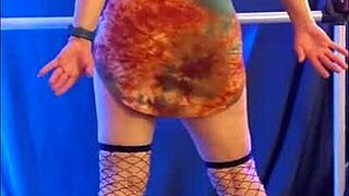 hotwife steffi's hippie witch pussy dances all dirty and wild