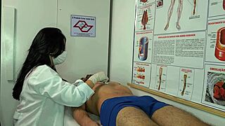 Nurse gets wildly aroused seeing patient's massive throbbing erection ready for juicy action