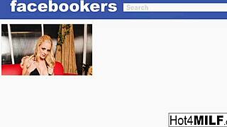 Blonde Babe's Big Tits Drenched in Thick Jizz After Wild Facial Cumshot