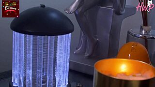 Screaming Ebony Christmas Ride Bursts with Rough Passionate Orgasms