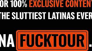 Big-titted latina milf's pussy destroyed by tourist bwc!