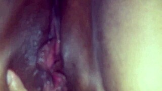 beautiful horny shaved pussy explodes in juicy orgasm close up