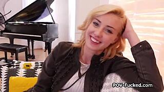 Blonde Bombshell Craves Her First Porn Adventure