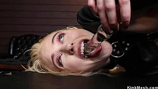 Blonde and Brunette Lesbians, Handle This Anal Fisting Toy Pain?