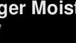 ginger moistens bottle with bouncing pink lace saggy tits display