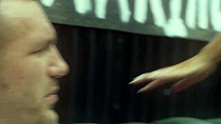 blonde big boobs milf bent over fucked hard in outdoor alley