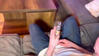 Magical Christmas Tree Sparks Emotional Anal Thrusts into Her Tight Ass