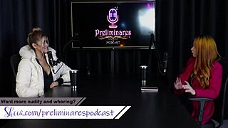 jhocy teases in sheer red lingerie during swingers preliminares podcast with bia hot cosplay glamour