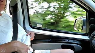 Homemade Housewife Flashes Tits Driving Down Busy Road