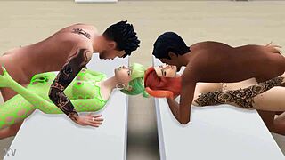 guys hire two sexy sims 4 characters