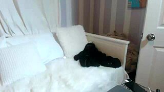 Maxine X oils up her body then fingers and plays with wet Asian clit to squirt