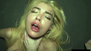 The broken slut surrenders to rough double teaming in wild threesome frenzy