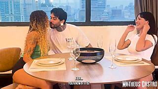 challenged friends to threesome game collab bruninha stellar