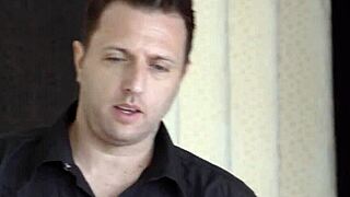 Petite blonde screams in orgasm as huge cock slams her tight ass with toy spin